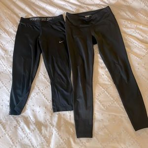 Nike dri-fit workout leggings bundle set - sz small